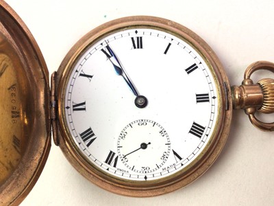 Lot 188 - ROLLED GOLD POCKET WATCH