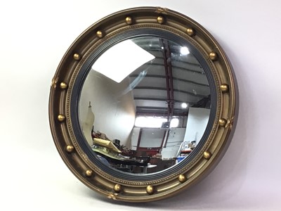 Lot 239 - CONVEX WALL MIRROR