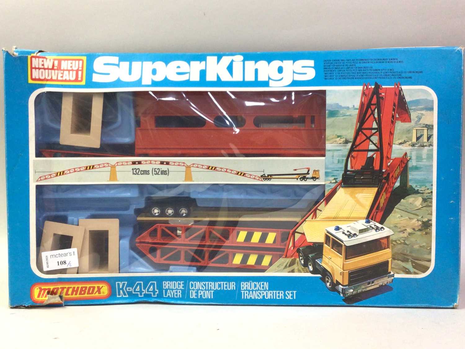 Lot 108 - MATCHBOX BRIDGE LAYER K-44 SUPERKINGS SET