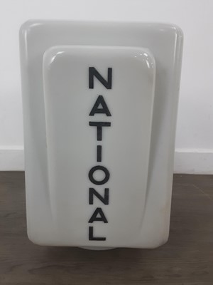 Lot 521 - NATIONAL BENZOLE MICTURE GLASS PETROL PUMP GLOBE