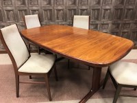 Lot 876 - SKOVBY DANISH ROSEWOOD EXTENDING TABLE AND...