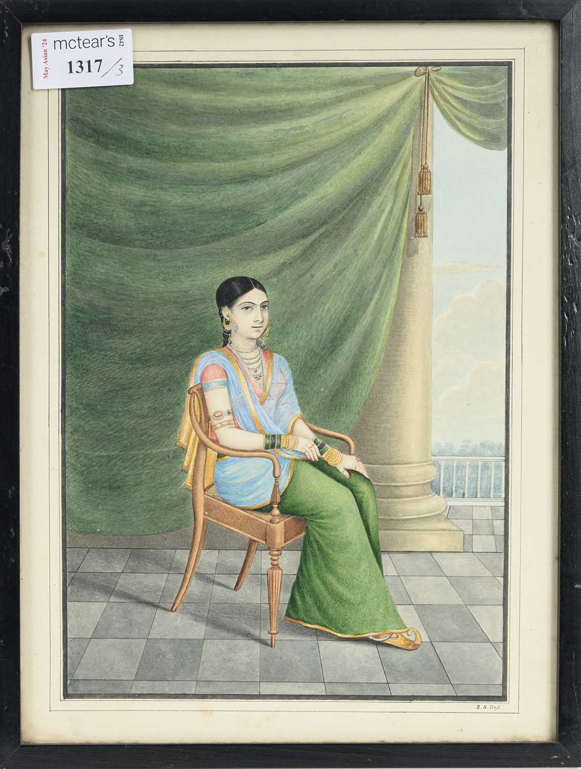 Lot 1317 - INDIA, THREE COMPANY SCHOOL PAINTINGS