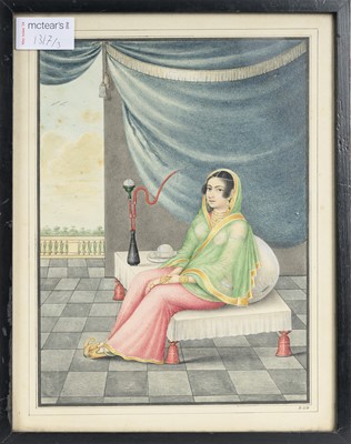 Lot 1317 - INDIA, THREE COMPANY SCHOOL PAINTINGS