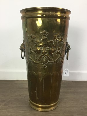 Lot 229 - VINTAGE BRASS UMBRELLA STAND