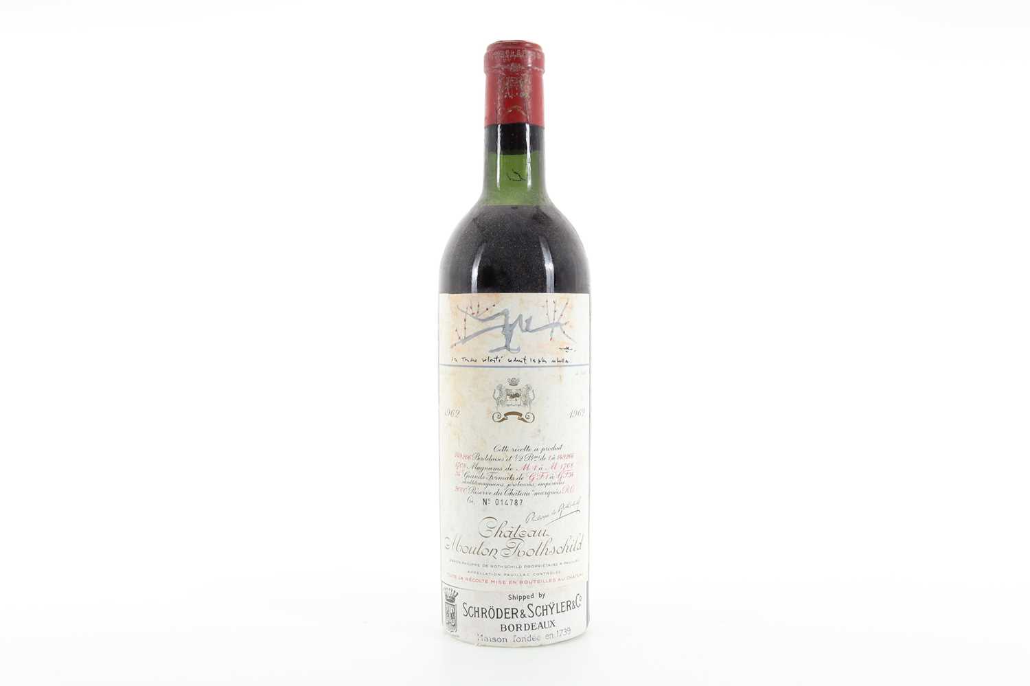 Lot 6 - CHATEAU ROTHSCHILD 1962 PAUILLAC 1ER GRAND CRU CLASSE