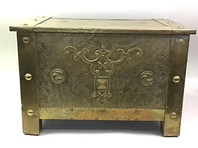 Lot 234 - BRASS COAL BOX