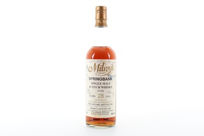 Lot 226 - SPRINGBANK 1965 28 YEAR OLD MILROY'S LIMITED EDITION