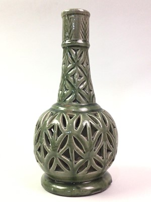 Lot 358 - LARGE GLAZED STUDIO POTTERY VASE