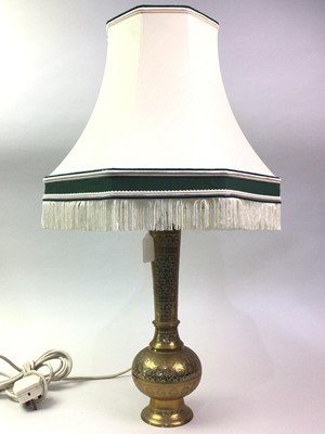 Lot 355 - BRASS TABLE LAMP