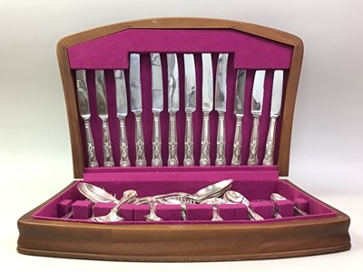 Lot 359 - CANTEEN OF SILVER PLATED CUTLERY