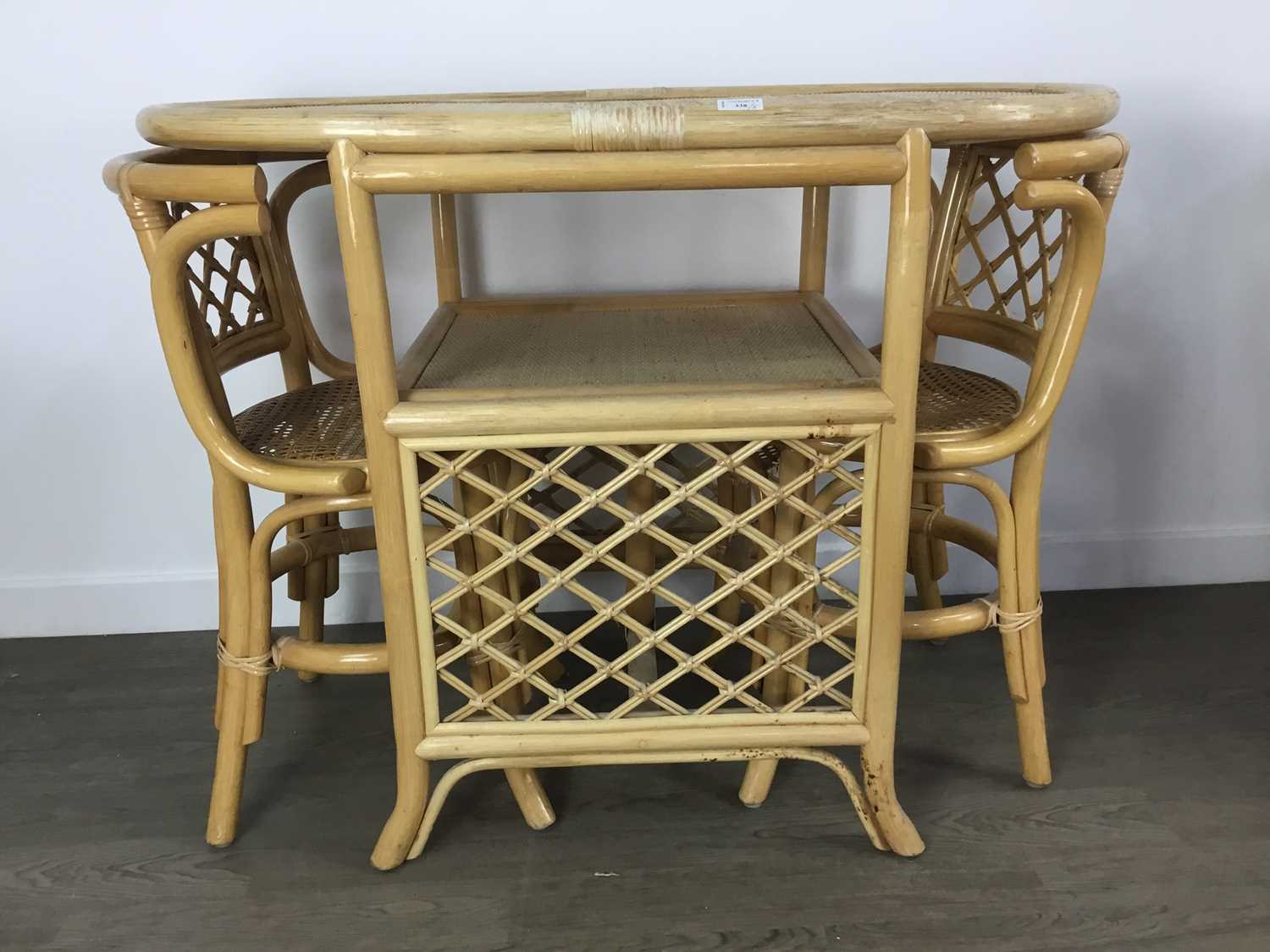 Lot 338 - LLOYD LOOM WICKER ARMCHAIR