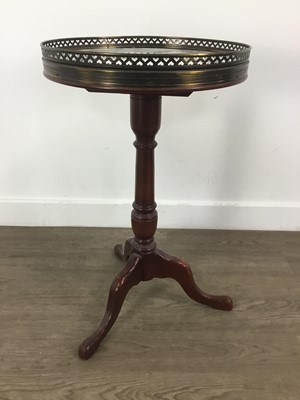 Lot 337 - MARBLE TOPPED WINE TABLE