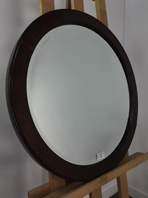 Lot 339 - OAK WALL MIRROR