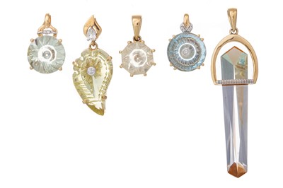 Lot 635 - COLLECTION OF GLENN LERER PENDANTS