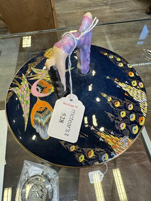 Lot 528 - CARLTON WARE, ART DECO PEDESTAL BOWL AND COVER