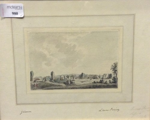 Lot 897 - SAMUEL HIERONYMUS GRIMM (SWISS 1733 - 1794),...