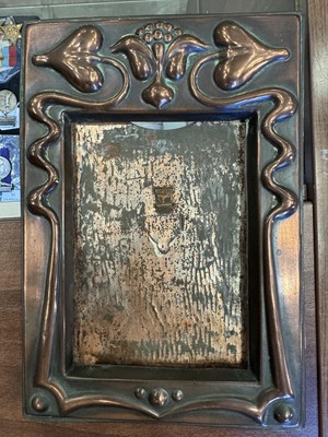 Lot 531 - PAIR OF ARTS & CRAFTS COPPER PHOTOGRAPH FRAMES