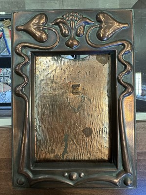 Lot 531 - PAIR OF ARTS & CRAFTS COPPER PHOTOGRAPH FRAMES