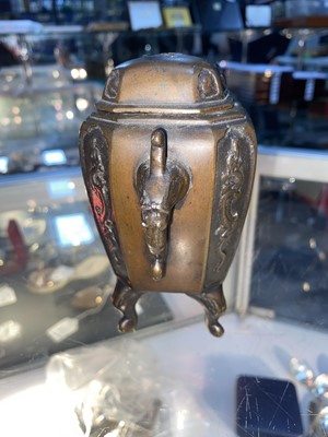 Lot 380 - CHINESE CLOISONNE URN AND COVER