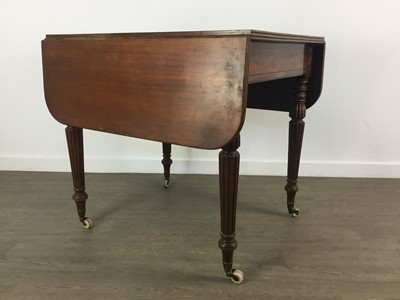 Lot 390 - LATE VICTORIAN MAHOGANY PEMBROKE TABLE