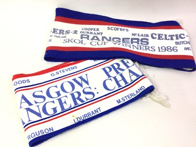 Lot 1724 - RANGERS F.C., THREE SCARVES