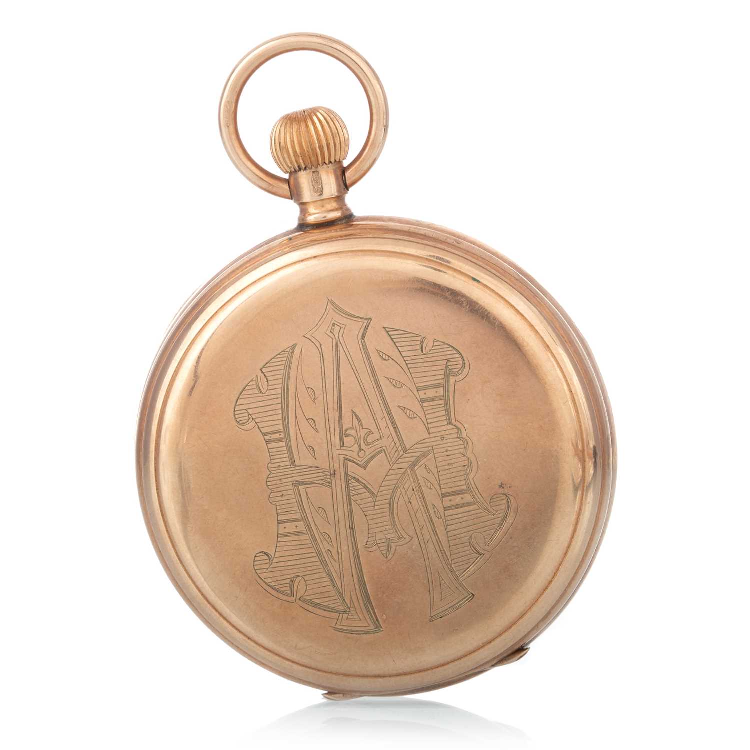 Lot 809 - NINE CARAT GOLD FULL HUNTER POCKET WATCH