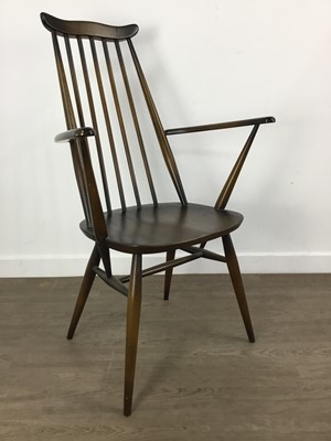 Lot 397 - PAIR OF ERCOL GOLDSMITHS ELBOW CHAIRS