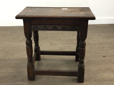 Lot 106 - OAK JOINT STOOL