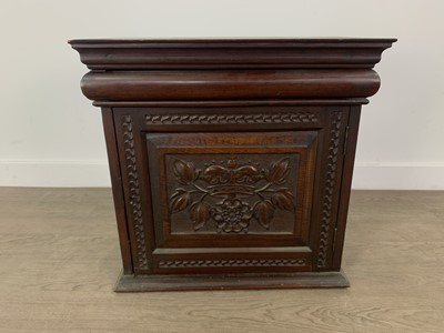 Lot 109 - WALNUT AND OAK TABLE CABINET