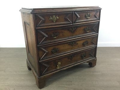 Lot 113 - JACOBEAN STYLE OAK CHEST OF DRAWERS