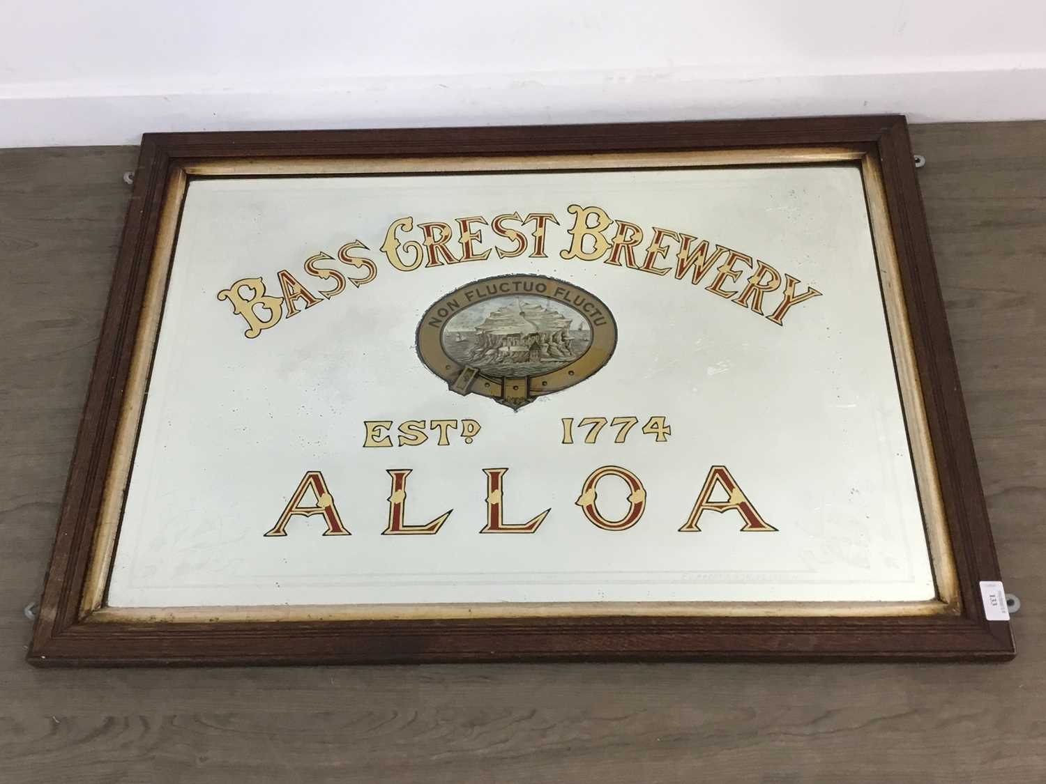 Lot 133 - BASS CREST BREWERY ALLOA, PUB MIRROR