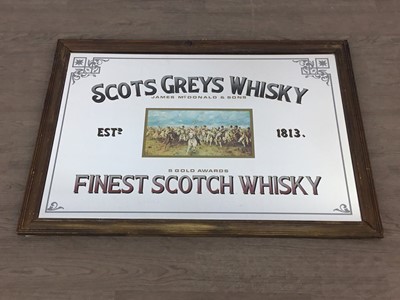 Lot 136 - SCOTS GREYS WHISKY, PUB MIRROR