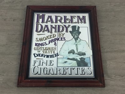 Lot 137 - HARLEM DANDY FINE CIGARETTES, PUB MIRROR