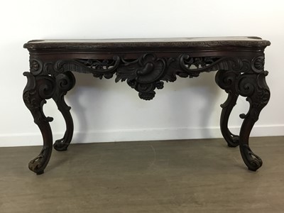 Lot 140 - VICTORIAN OAK CONSOLE TABLE