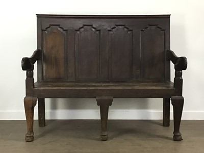 Lot 145 - OAK HALL BENCH