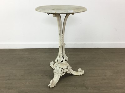 Lot 146 - MARBLE TOPPED TRIPOD TABLE