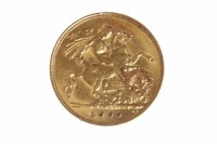 Lot 511 - GOLD HALF SOVEREIGN DATED 1909