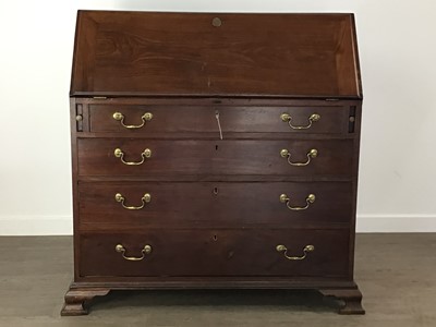 Lot 151 - GEORGE III MAHOGANY BUREAU