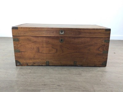 Lot 158 - VICTORIAN CAMPHORWOOD BLANKET CHEST