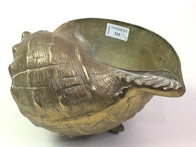 Lot 325 - BRONZE CONCH SHELL