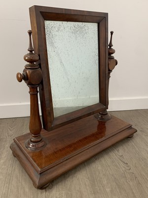 Lot 170 - VICTORIAN MAHOGANY DRESSING MIRROR