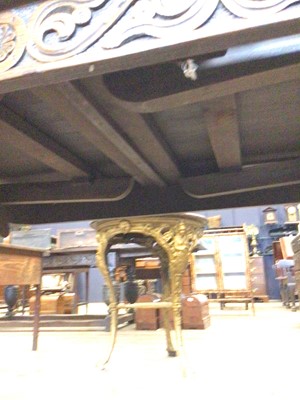 Lot 171 - OAK EXTENDING REFECTORY DINING TABLE