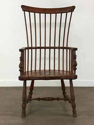 Lot 175 - VERNACULAR COMB-BACK ARMCHAIR