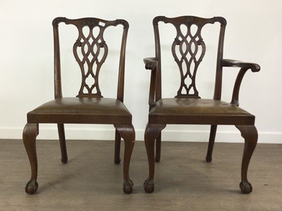 Lot 177 - SET OF FIVE MAHOGANY DINING CHAIRS