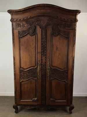 Lot 180 - FRENCH WALNUT ARMOIRE