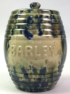 Lot 1268 - GROUP OF SIX MORRISON AND CRAWFORD (ROSSLYN POTTERY) OF KIRKCALDY STORAGE JARS