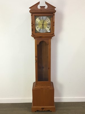 Lot 311 - MODERN PINE GRANDMOTHER CLOCK