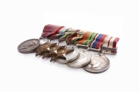 Lot 929 - SEVEN WORLD WAR II MEDALS including one...
