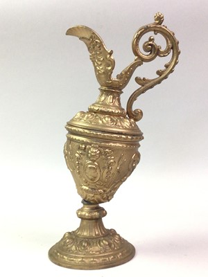 Lot 501 - PAIR OF GILT METAL URNS