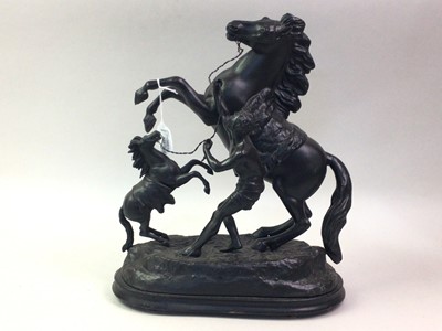 Lot 546 - GROUP OF METAL HORSE FIGURES